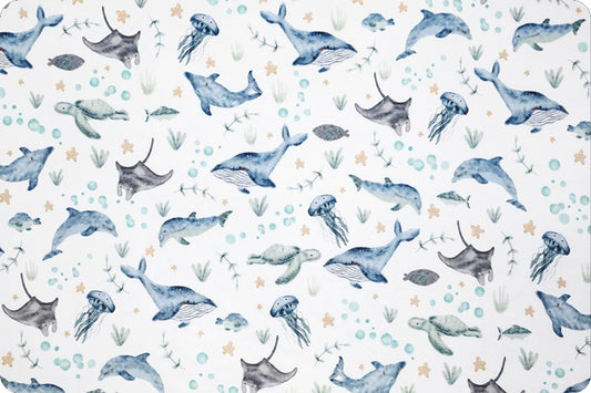 Minky - Under The Sea Digital Cuddle Multi From Shannon Fabrics