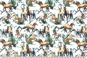 Minky - Wild Horse Digital Cuddle Basil From Shannon Fabrics - 60" Wide