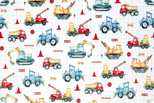 Minky - Work Site Digital Cuddle Multi From Shannon Fabrics