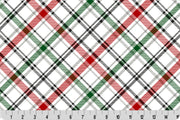 Minky - DISCONTINUED- Xmas Plaid Digital Cuddle Cardinal From Shannon Fabrics - 60" Wide
