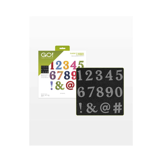 GO! Classic 2" Numbers & Symbols Die