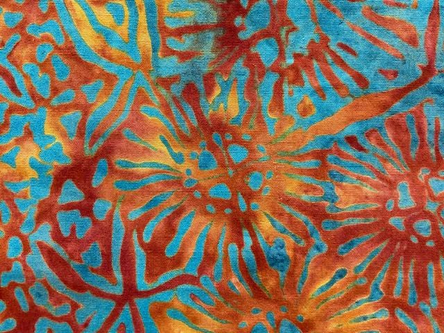 Island Batik from the Starry Seas Collection by Lumin BUNDLE SET in Teal & Orange- 8 Fabrics Total- 100% High Quality Quilt Shop Cotton