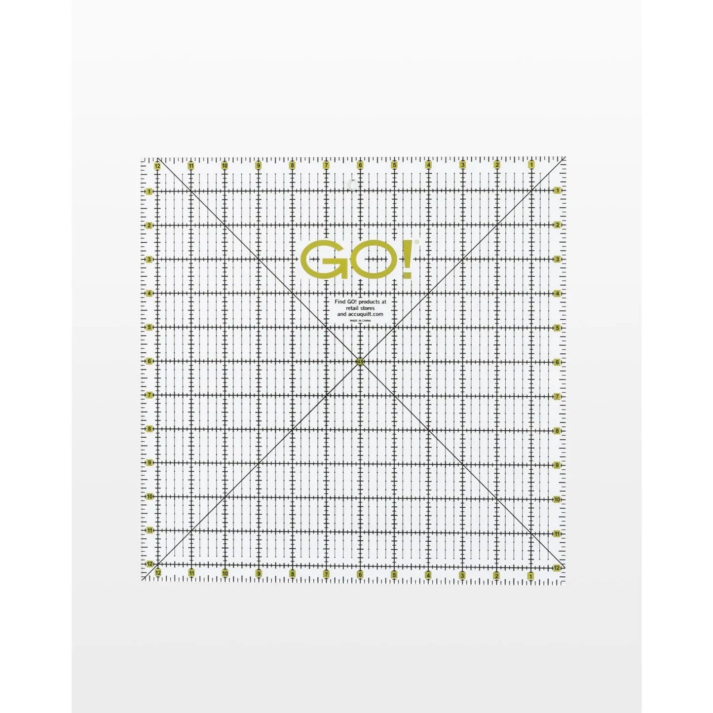 GO! Quilting Ruler - 12 1/2" x 12 1/2"