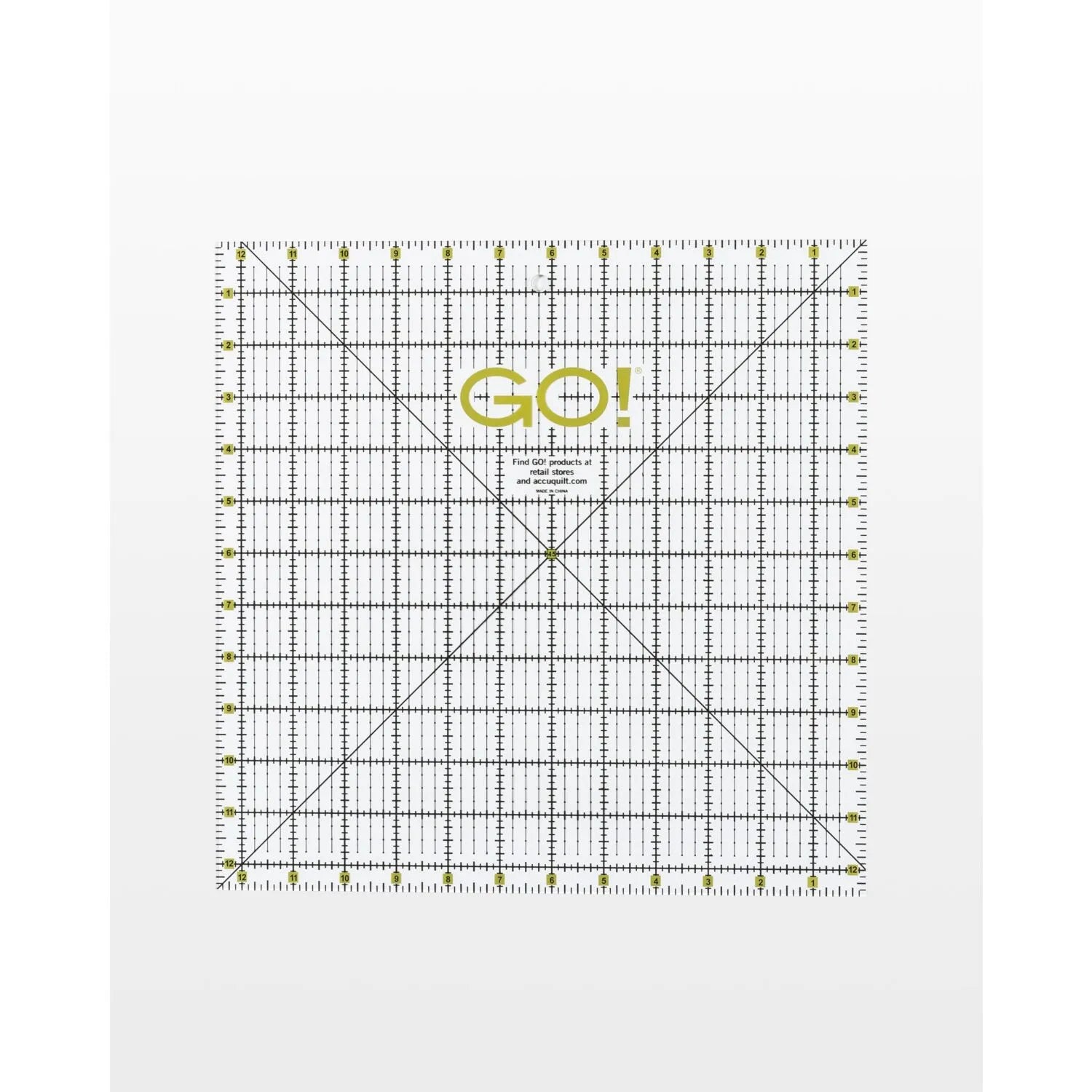GO! Quilting Ruler - 12 1/2" x 12 1/2"