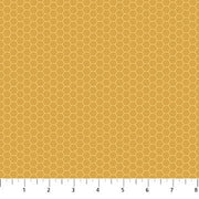 Honeycomb in Yellow from Lavender Market Collection By Deborah Edwards For Northcott Fabric- 100% High Quality Cotton
