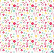 Sweets in White from the Gingerbread Kisses Collection from Riley Blake Designs - 100% Quilt Shop Cotton