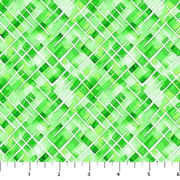 Watercolor Plaid in Glass from the Paddy's Parade Collection by Patrick Lose for Northcott Fabrics - 100% Cotton Fabric
