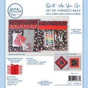 Quilt as You Go - 2 Project Bags from June Tailor with RED Zippity-Do-Done Zippers