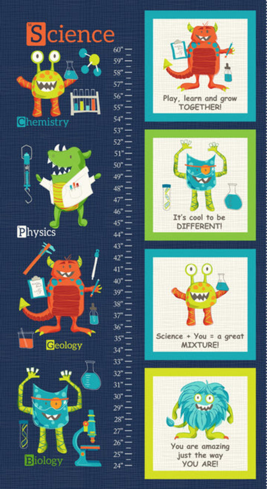 Monster Science Growth Chart 2/3 Yard Panel