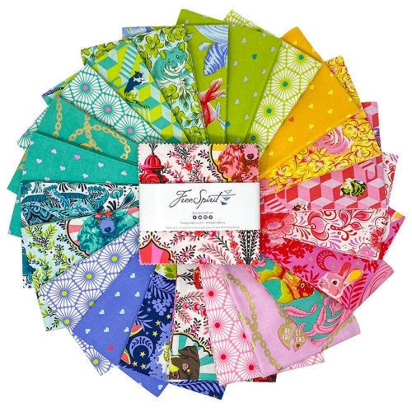 Tula Pink's Besties 5 inch Charm Pack - 40 Pieces 5"x5"