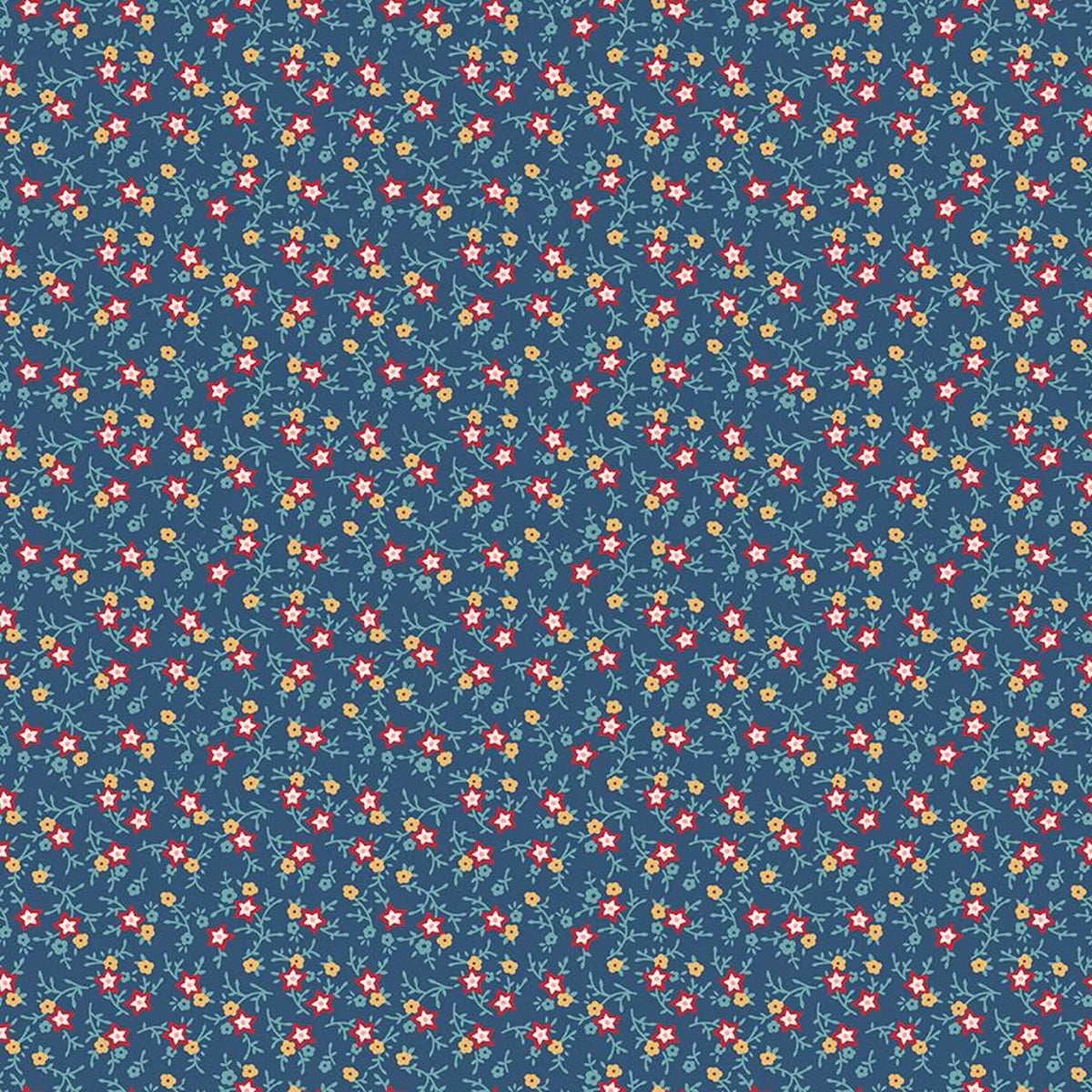 July in Dark Denim from the Americana Collection by Lori Holt for Riley Blake Designs