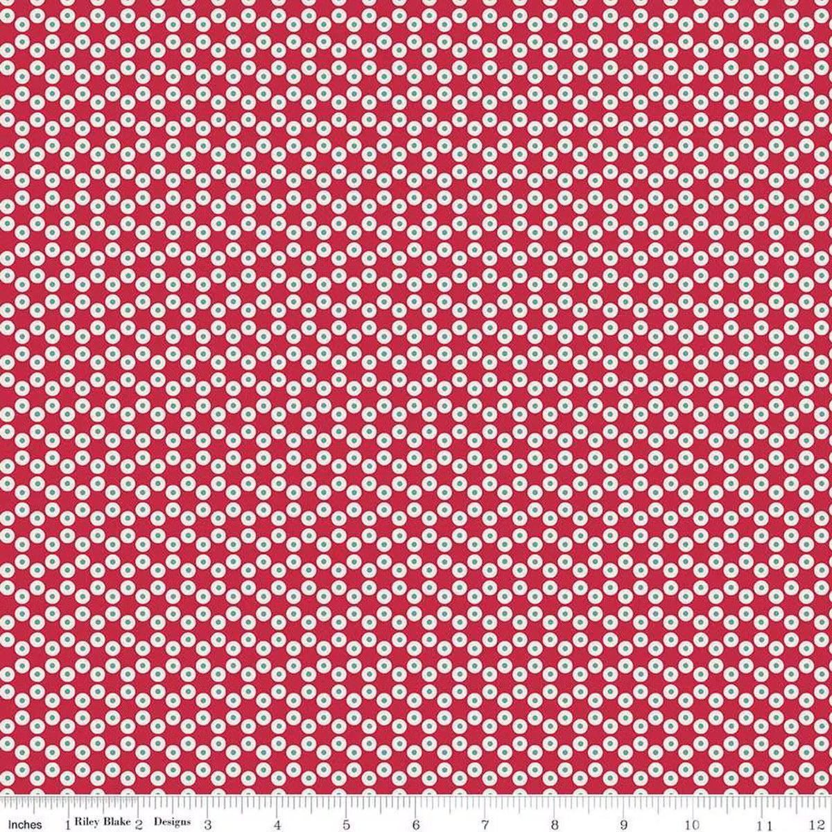 Patriot in Berry from the Americana Collection by Lori Holt for Riley Blake Designs