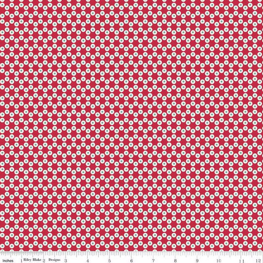Patriot in Berry from the Americana Collection by Lori Holt for Riley Blake Designs