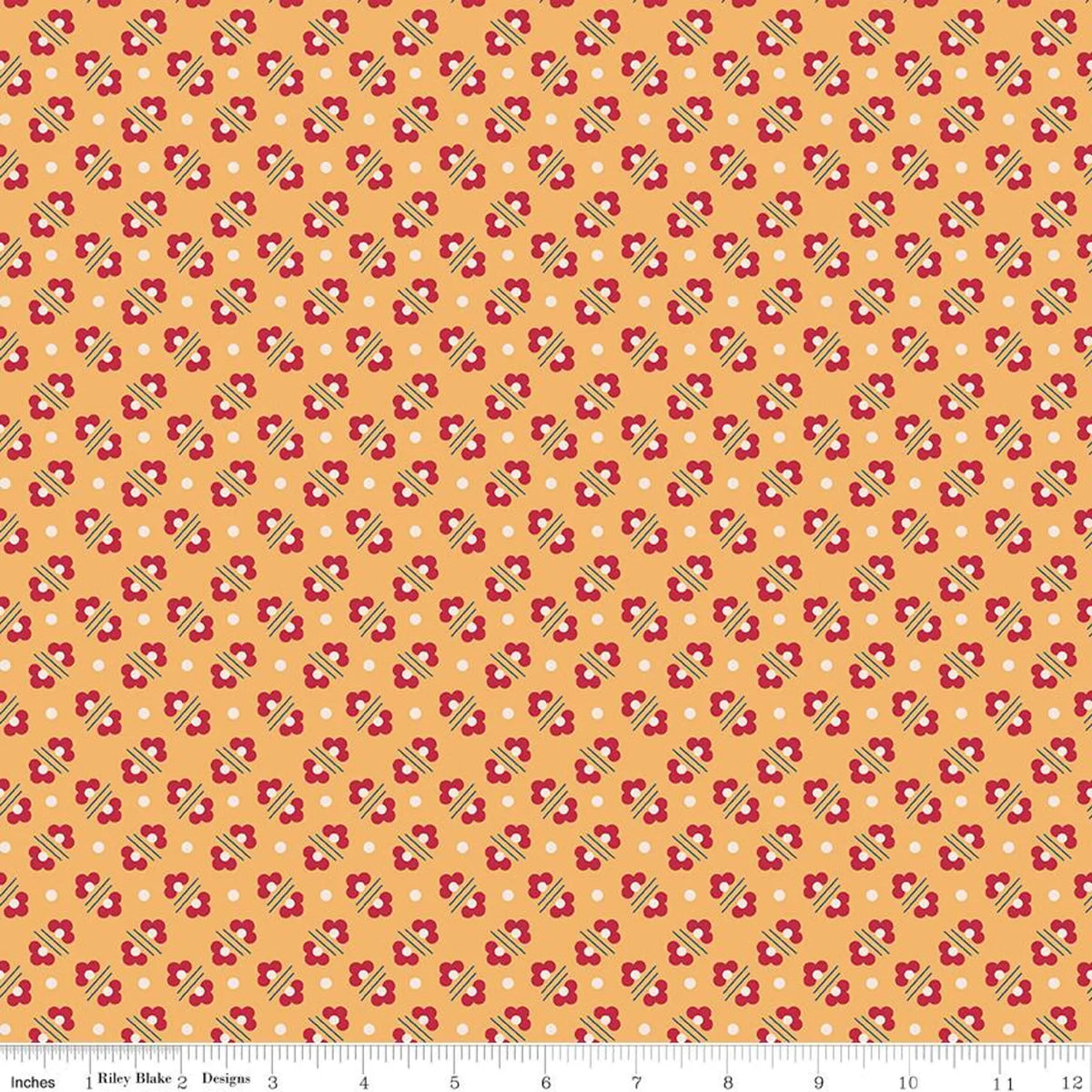Harriet in Marigold from the Americana Collection by Lori Holt for Riley Blake Designs