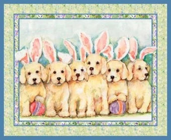 Dog with Bunny Ears 1 Yard Panel