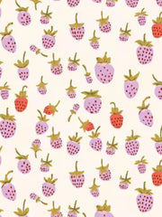 Minky -Lilac Strawberries by Heather Ross