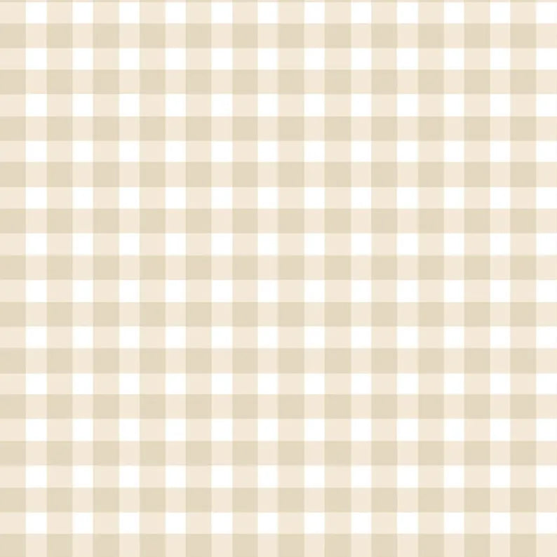 Almond 1/8" Gingham from Maywood Studio's Beautiful Basics Collection