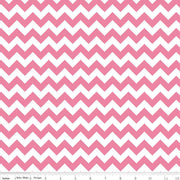 End of Bolt - 30" X 58" - KNIT - Hot Pink Small Chevron From Riley Blake