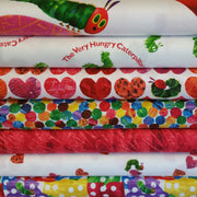 The Very Hungry Caterpillar I Love You Bundle from Andover Fabric by Eric Carle - 6 Fabrics Plus Panel