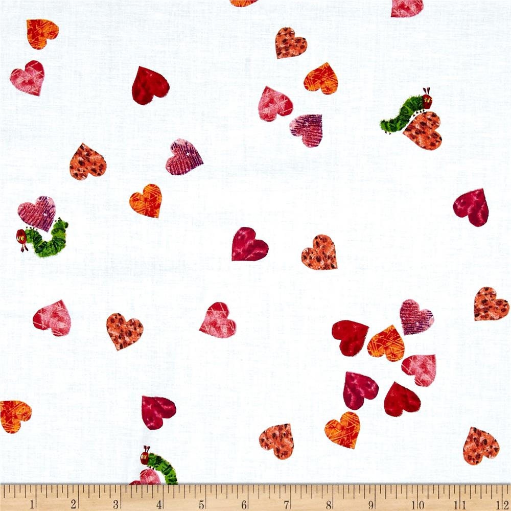 The Very Hungry Caterpillar I Love You Bundle from Andover Fabric by Eric Carle - 6 Fabrics Plus Panel
