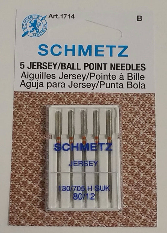 Schmetz Jersey / Ball Point NEEDLES 80/12 - 5 Needles per pack