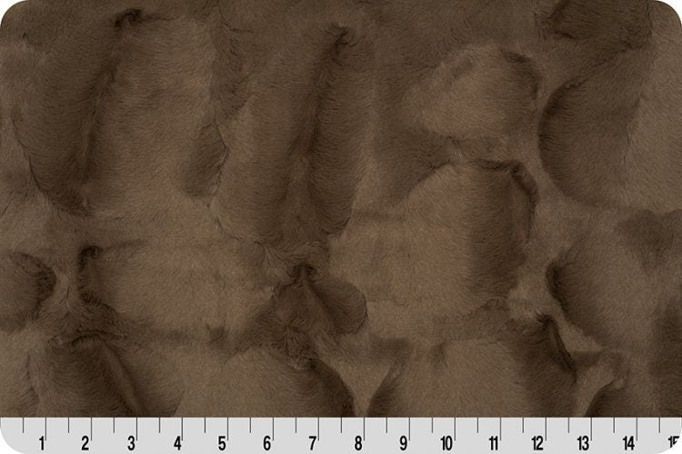 END OF BOLT (35" X 60") Truffle Luxe Cuddle® Hide from Shannon Fabric's Minky Collection- 10mm Pile