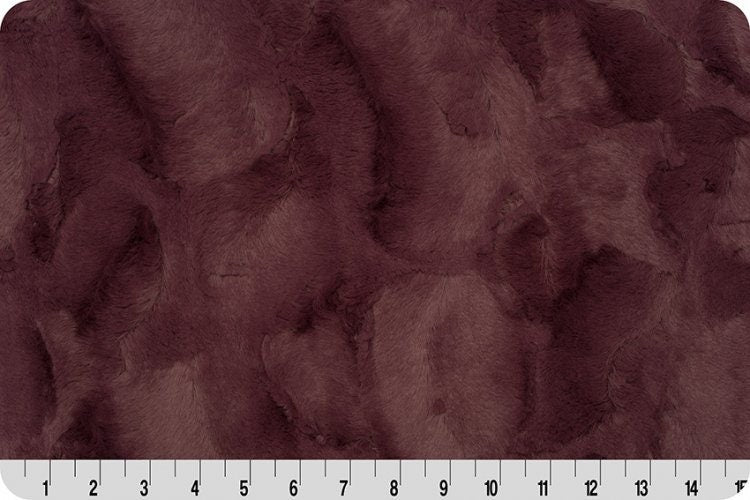 END OF BOLT 27" x 60"  Mulberry Luxe Cuddle® Hide from Shannon Fabric's Minky Collection- 10mm Pile