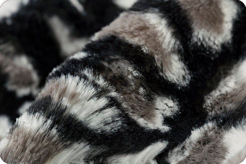 DISCONTINUED Minky - Luxe Cuddle Leopard BLACK From Shannon Fabrics