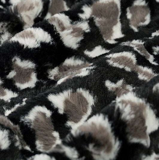 DISCONTINUED Minky - Luxe Cuddle Leopard BLACK From Shannon Fabrics