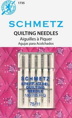 Schmetz Quilting NEEDLES 75/11 - 5 Needles per pack - 1735