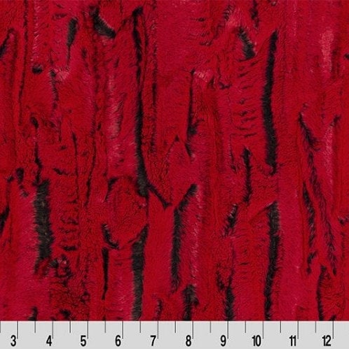 MINKY- Luxe Cuddle® Forest Fox in Cardinal Red from Shannon Fabric's Fur Minky Collection- 10mm Pile