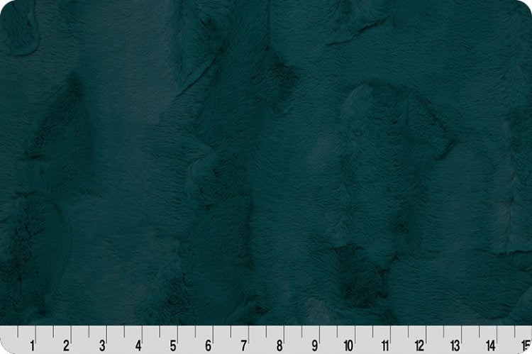 END OF BOLT 47" x 80" - Luxe Cuddle® Mirage extra wide 80" in Mallard Furry Fabric from Shannon Fabrics