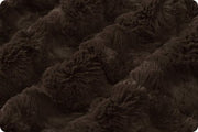 END of BOLT (14" X 60") Luxe Cuddle® Glacier in Chocolate Brown MINKY from Shannon Fabric - 15mm