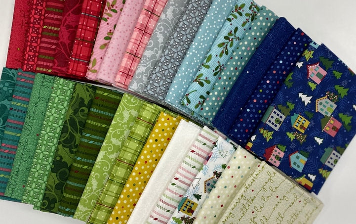 Christmas Animals STOCKING PANEL (approx 24"x44") from Better Not Pout Christmas Collection for Benartex 100% Cotton