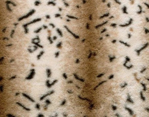 Minky -Lux Snuggle Brown Pearl Leopard From EZ Fabric