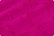 END of BOLT (20" X 60") Luxe Cuddle Hide in Cerise Pink MINKY Fabric From Shannon Fabrics- 10mm