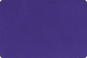 END OF BOLT 34" x 90" Extra Wide Solid Cuddle 3® in Viola Purple Minky From Shannon Fabrics- 3mm Pile