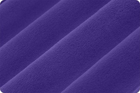 END OF BOLT 34" x 90" Extra Wide Solid Cuddle 3® in Viola Purple Minky From Shannon Fabrics- 3mm Pile