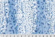 END of BOLT (18" X 60") Luxe Cuddle® Fawn Bluebell Blue MINKY From Shannon Fabrics 10mm Pile