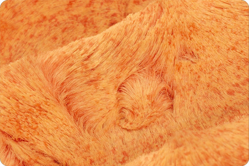 DISCONTINUED- Minky - Luxe Cuddle Heather CLEMENTINE From Shannon Fabrics