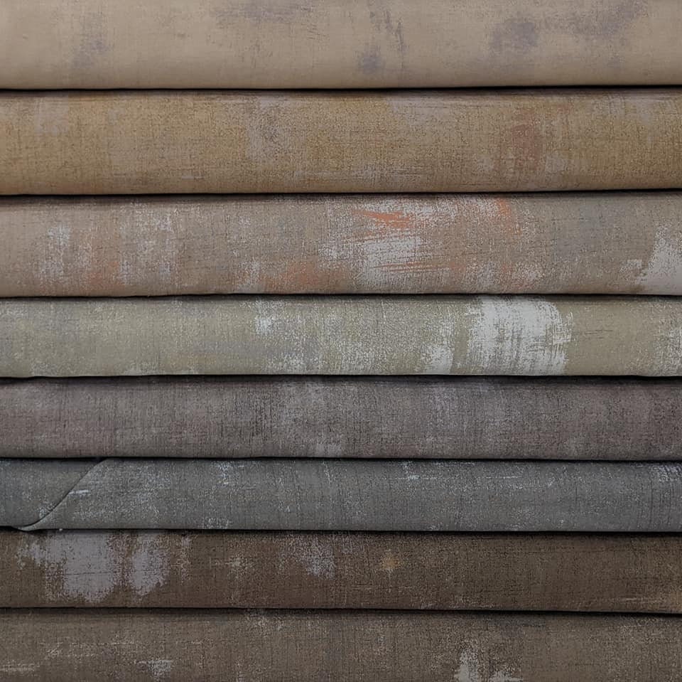 Grunge in Neutrals FABRIC BUNDLE SET from Moda - 8 Fabrics Total- 100% High Quality Quilt Shop Cotton