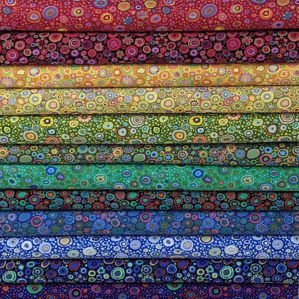 Kaffe Fassett FABRIC BUNDLE SET Roman Glass & Paperweight From Free Spirit - 12 Fabrics Total - 100% High Quality Quilt Shop Cotton