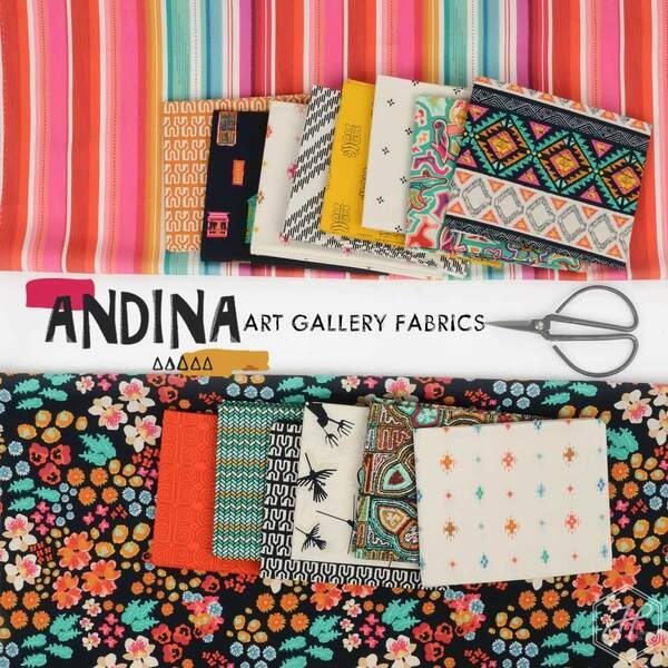 Awaska Emerald from Andina Collection by Art Gallery Fabrics - 100% High Quality Quilt Shop Cotton