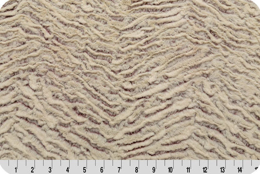 Minky - DISCONTINUED-Luxe Cuddle® Frosted Zebra BROWN from Shannon Fabrics