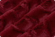 END OF BOLT - 54" x 60" - Discontinued- Luxe Cuddle® Glacier in Merlot High Pile Luxury Plush Minky from Shannon Fabric- 15mm