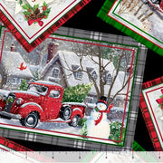 Christmas Cards from Winter Greetings Collection by QT Fabric- 100% Quilt Shop Cotton
