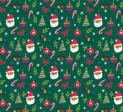 Christmas Eve in Green From Christmas Sweater Cats Collection by Paintbrush Studio Fabric 100% Quilt Shop Quality Cotton- You Choose the Cut