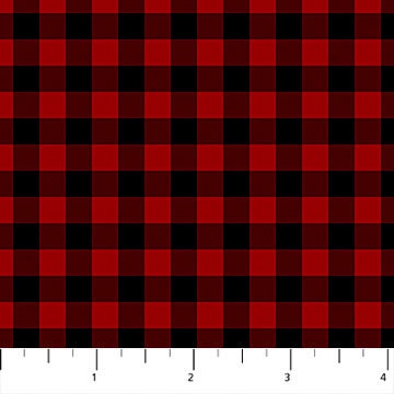 CHRISTMAS FABRIC- Red Buffalo Plaid from Northcott's Alpine Winter Collection by Deborah Edwards- 100% Quilt Shop Cotton