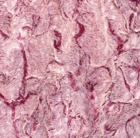Minky- DISCONTINUED- Luxe Cuddle Dusted Doe Snuggle Luxury Frosted MERLOT from EZ Fabrics