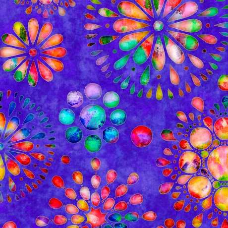 Bright & Colorful Cool SUPER Fat Quarter BUNDLE SET from Brilliance Collection by Quilting Treasure - 26 Fabrics